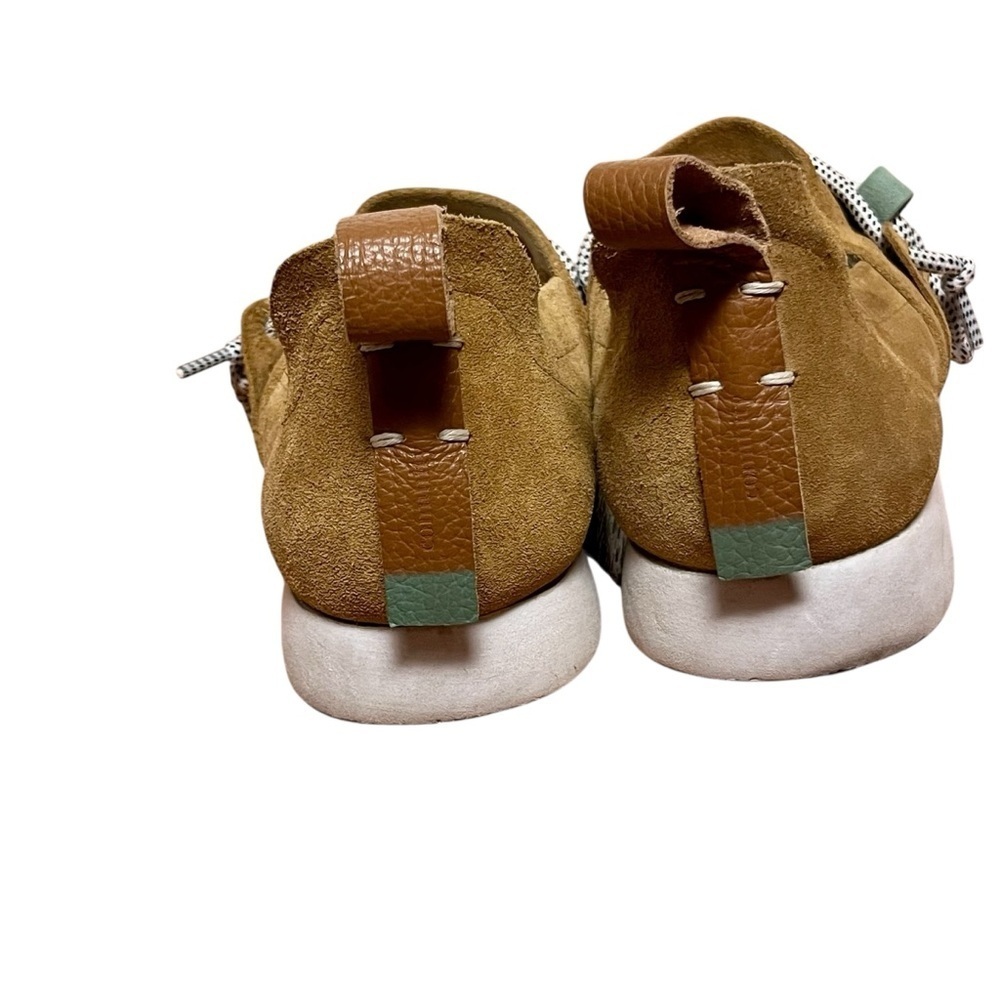 COMUNITYmade Tan Suede Leather Slip-On Comfort Artisan Sneakers Slipper Size 9.5 - Picture 12 of 15